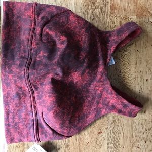 NWT “red denim” Wunder Train lululemon longline sports bra